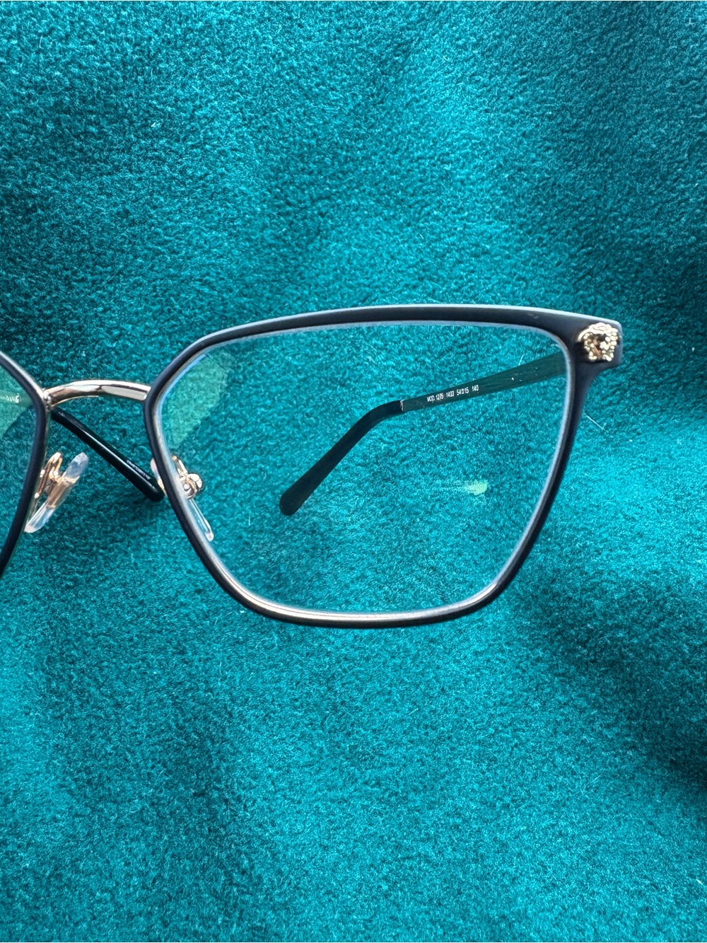 Versace Cat-Eye Prescription Glasses with Gold Accent